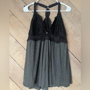 Daisy Fuentes Black Lace Babydoll Chemise